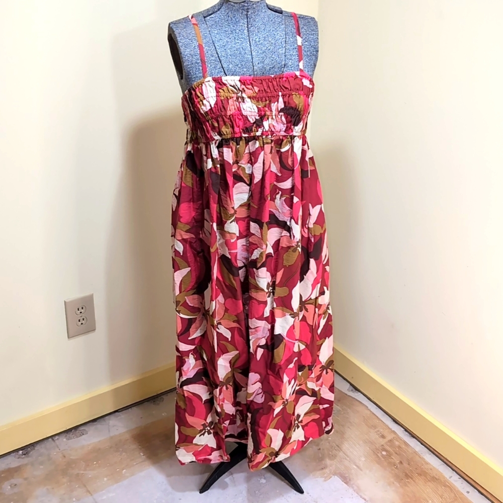 Women's ankle length sundress with adjustable straps